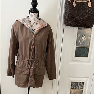 Brown Hooded Women's Jacket